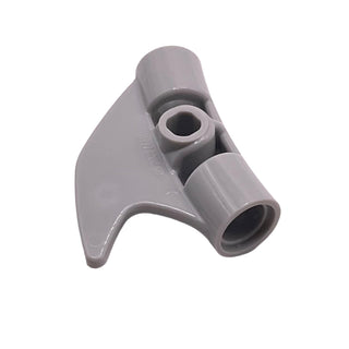 Technic, Pin Connector Round Curved with Fin and Hole, Part# 87745 Part LEGO® Light Bluish Gray