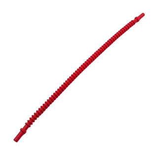 Hose, Flexible Ribbed with 8mm Ends 19L / 15.2cm, Part# 57539 Part LEGO® Red