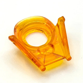 Minifigure Neck Collar Darth Vader Helmet Bottom, Part# 19917 Part LEGO® Prototype Trans-Orange