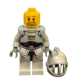 Crown Knight Plain with Breastplate, Grille Helmet, Beard Around Mouth, cas380 Minifigure LEGO®