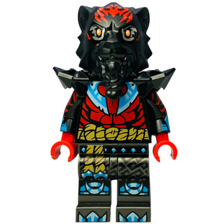 Lord Ras - Red Markings, Black Shoulder Armor, njo0927 Minifigure LEGO® Like New