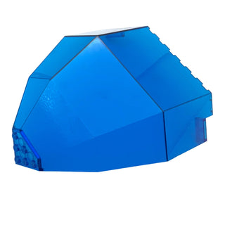 Panel 10x10x12 Quarter Dome, Part# 2409 Part LEGO® Trans-Dark Blue Very Good