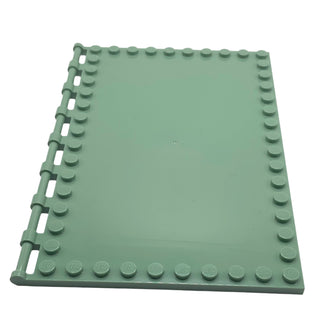 Tile, Modified 10x16 with Studs on Edges and Bar Handles with Drainpipe, Brick Wall, and Wizard Portrait Pattern on Inside (Sticker), Part# 69934pb007 Part LEGO®