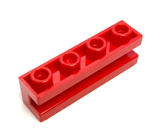Brick, Modified 1x4 with Channel, Part# 2653 Part LEGO® Red