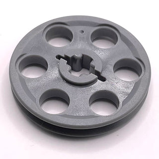 Technic Wedge Belt Wheel (Pulley), Part# 4185 Part LEGO® Dark Bluish Gray Very Good