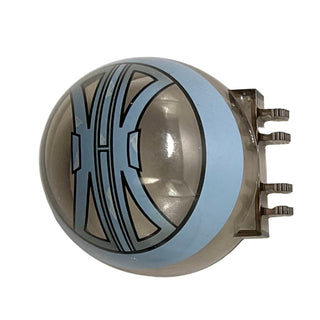 Windscreen 6 x 6 x 3 Canopy Half Sphere with Dual 2 Fingers with SW Droid Tri-Fighter Pattern, Part# 50747px1 Part LEGO® Trans-Brown Very Good