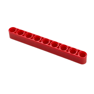 Technic, Liftarm Thick 1x9, Part# 40490 Part LEGO® Red 1 Part