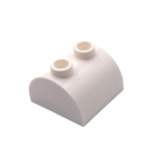Slope, Curved 2x2 Double with 2 Hollow Studs, Part# 30165 Part LEGO® White
