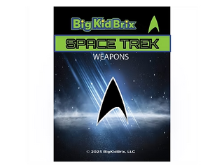 Space Trek Black Weapon Pack Custom, Accessory BigKidBrix