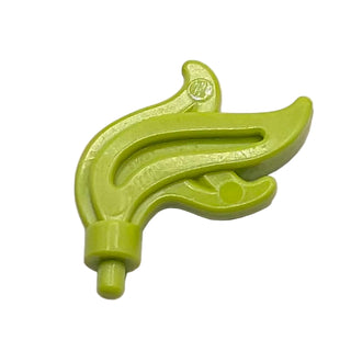 Flame Small Minifigure Plume Feather, Part# 64647 Part LEGO® Lime