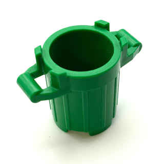 Trash Can Container with 4 Cover Holders, Part# 92926  LEGO® Green  
