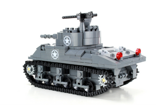 M4 Sherman Tank Building Kit Battle Brick