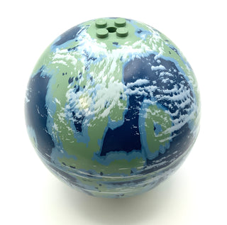 Cylinder Hemisphere 11x11 (Planet Naboo), Part# 98107pb01 + 98107pb01 Part LEGO®