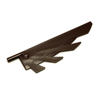 Wing 9L with Stylized Feathers, Part# 11091 Part LEGO® Dark Brown  