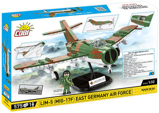 COBI LIM-5 (MIG-17F) East Germany Air Force Jet: Set #5825 Cobi Kit Cobi Toys