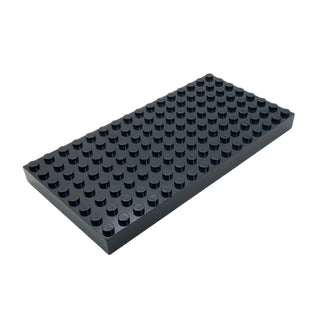 Brick 8 x 16, Part# 4204 Part LEGO® Black Very Good