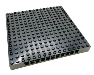 Technic, Brick 16x16x1 1/3 with Holes, Part# 65803  LEGO® Black  