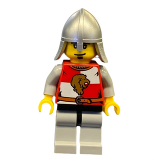 Lion Knight Quarters, Helmet with Neck Protector, Eyebrows and Goatee, cas502 Minifigure LEGO®