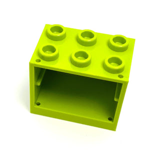 Container, Cupboard 2x3x2 (Hollow Studs), Part# 4532b Part LEGO® Lime  