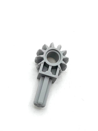 Technic, Arm with Gear 8 Tooth and 1.5L Axle, Part# 24014 Part LEGO® Light Bluish Gray