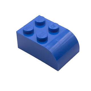 Slope, Curved 3x2 with 4 Studs, Part# 6215 Part LEGO® Blue