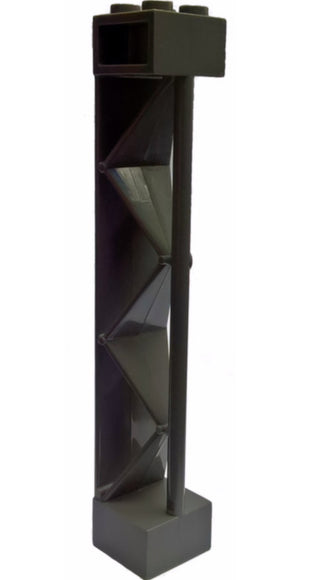 Support 2x2x10 Triangular Vertical Type 2, Part# 57893 Part LEGO® Dark Bluish Gray