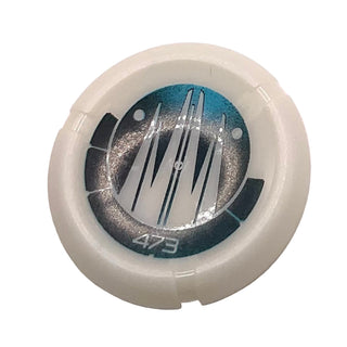 Throwing Disk with Bionicle Kanoka 473 Ko-Metru Pattern, Part# 32171pb097 Part LEGO® Glow In Dark Opaque