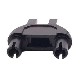 Technic, Pin Double Triangle 1x3 with 2 Clips with Squared Pin Holes, Part# 19159 Part LEGO® Black