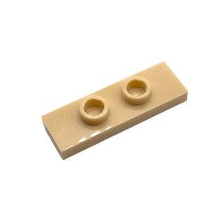 Plate, Modified 1x3 with 2 Studs (Double Jumper), Part# 34103 Part LEGO® Tan 1 Part