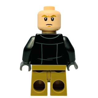 Draco Malfoy - Black Jacket, Dark Tan Medium Legs, Black Ushanka Hat, hp461 Minifigure LEGO®