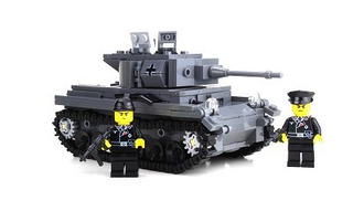 Deluxe German WW2 Panzer Tank Building Kit Battle Brick