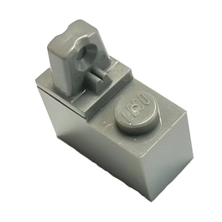 Hinge Brick 1 x 2 Locking with 1 Finger Top, Part# 989c01 Part LEGO® Dark Gray