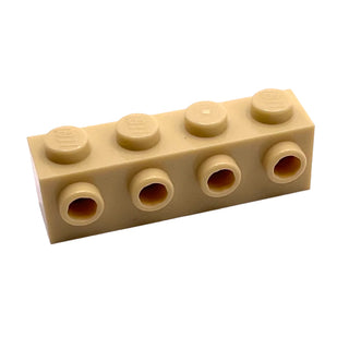 Brick, Modified 1x4 with Studs on Side, Part# 30414 Part LEGO® Tan 1 Part