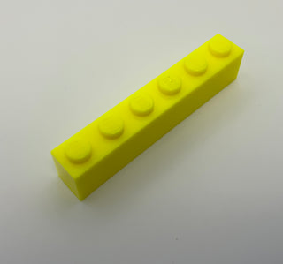 Brick 1x6, Part# 3009 Part LEGO® Neon Yellow  