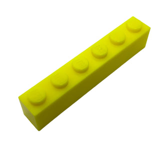 Brick 1x6, Part# 3009 Part LEGO® Neon Yellow 1 Part
