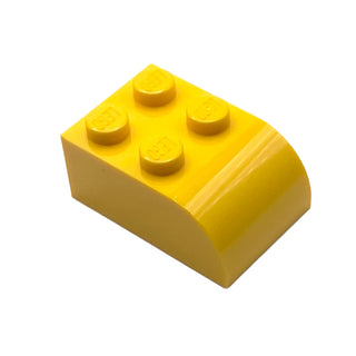 Slope, Curved 3x2 with 4 Studs, Part# 6215 Part LEGO® Yellow