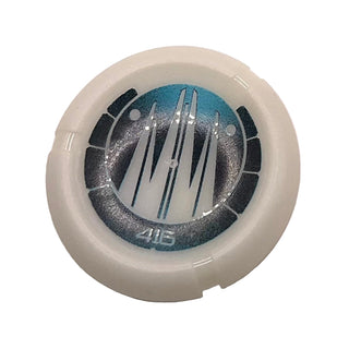 Throwing Disk with Bionicle Kanoka 416 Ko-Metru Pattern, Part# 32171pb091 Part LEGO® Glow In Dark Opaque