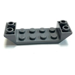 Slope, Inverted 45 6 x 2 Double with 2 x 4 Cutout, Part# 22889 Part LEGO® Dark Bluish Gray