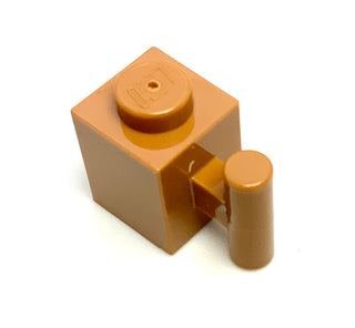Brick, Modified 1x1 with Bar Handle, Part# 2921 Part LEGO® Medium Nougat