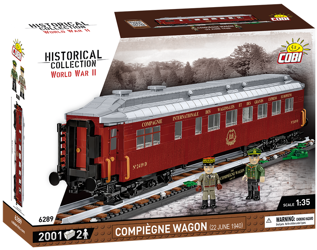 COBI Compiègne Wagon (22 June 1940) Train Car : Set #6289 – United