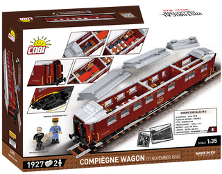 COBI Compiègne Wagon (11 November 1918) Train Car : Set #6291 Cobi Kit Cobi Toys