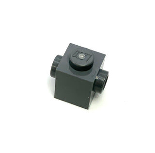 Brick, Modified 1x1 with Studs on 2 Sides (Opposite), Part# 47905 Part LEGO® Dark Bluish Gray