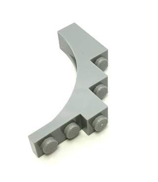 Arch 1x5x4 (Irregular Bow, Reinforced Underside), Part# 76768 Part LEGO® Light Bluish Gray  