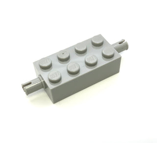 Brick, Modified 2x4 with Pins, Part# 6249 Part LEGO® Light Bluish Gray