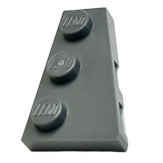 Wedge, Plate 3 x 2 Right, Part# 43722 Part LEGO® Dark Bluish Gray