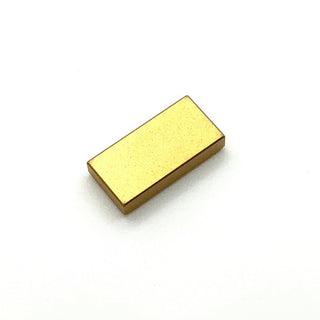 Tile 1x2, Part# 3069 Part LEGO® Metallic Gold  