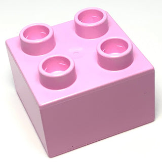 Duplo, Brick 2x2, Part# 3437 Part LEGO® Bright Pink