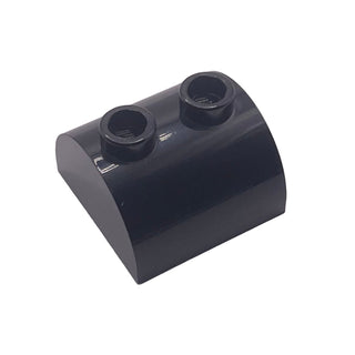 Slope, Curved 2x2 Double with 2 Hollow Studs, Part# 30165 Part LEGO® Black