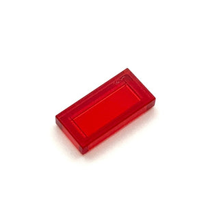 Tile 1x2, Part# 3069 Part LEGO® Trans-Red  