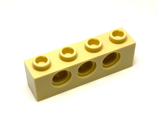 Technic, Brick 1x4 with Holes, Part# 3701 Part LEGO® Tan